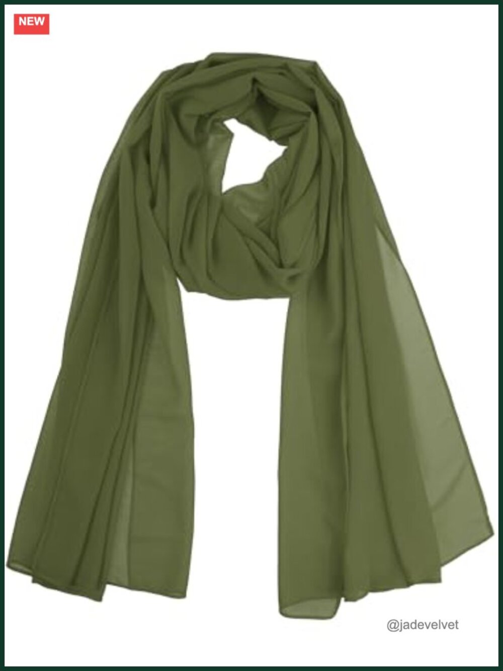 Chiffon Scarf Sheer Lightweight Shawl Long Head Wrap Multi-Use